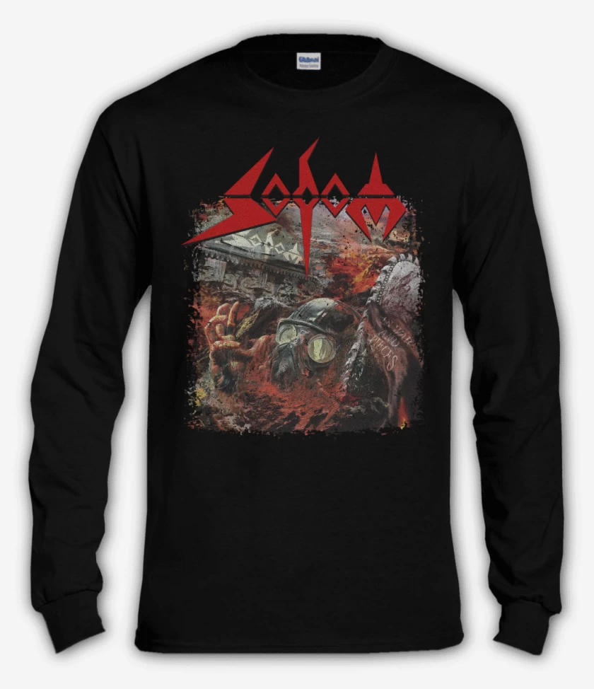 Polera manga larga Sodom In War and Pieces