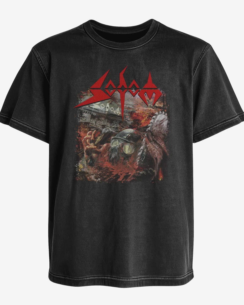 Polera desgastada Sodom In War and Pieces