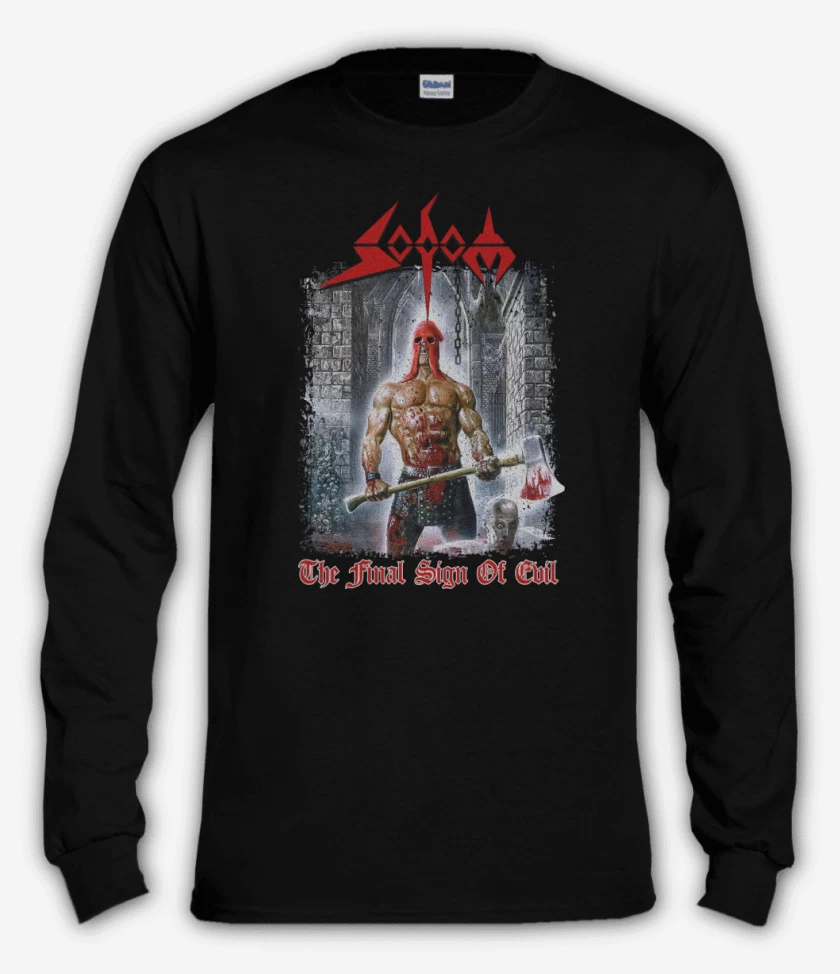 Polera manga larga Sodom The Final Sign of Evil