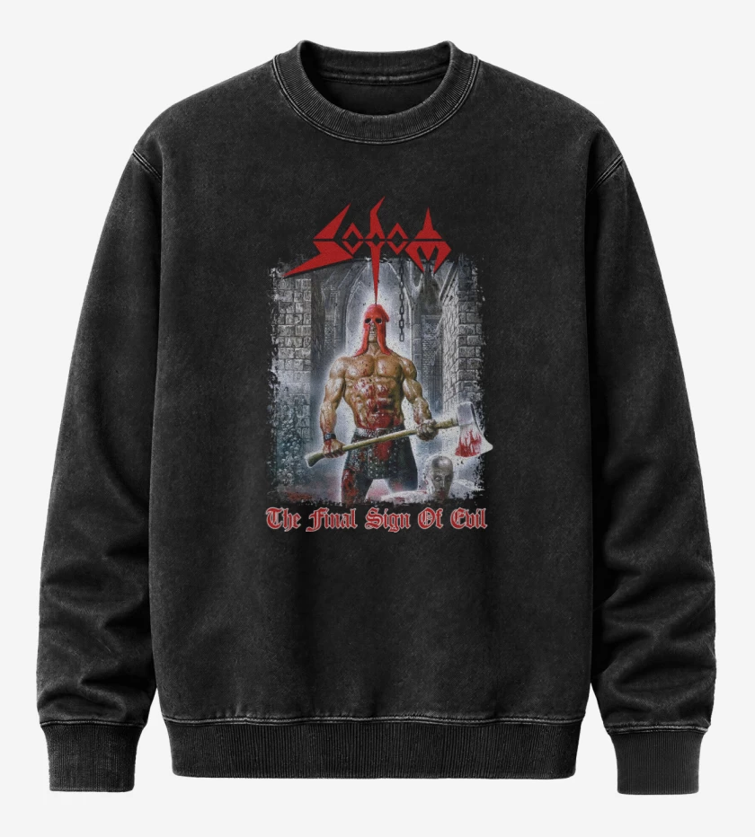 Poleron Polo Acid Wash Sodom The Final Sign of Evil