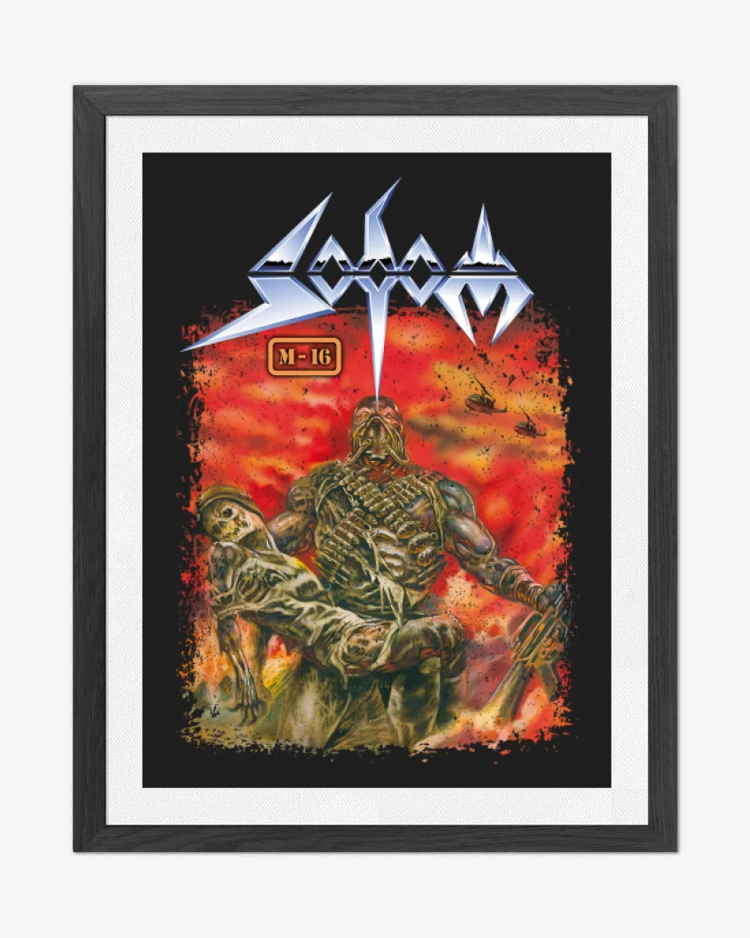 Cuadro decorativo Negro de Sodom M16