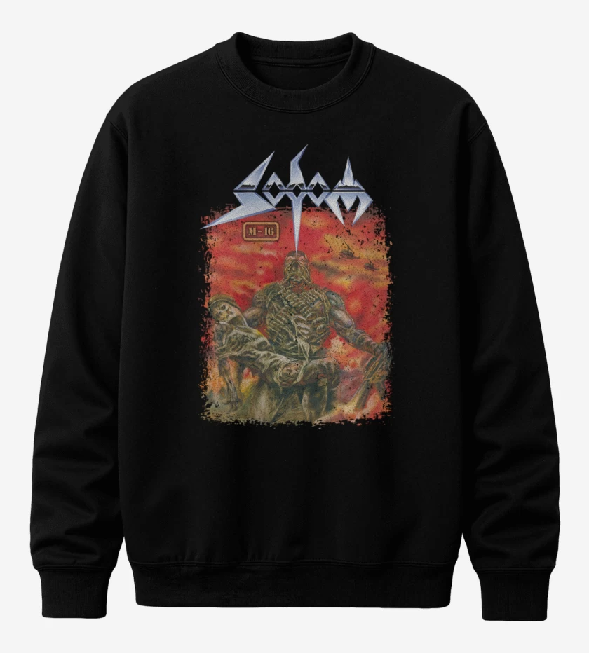 Poleron polo Negro de Sodom M16