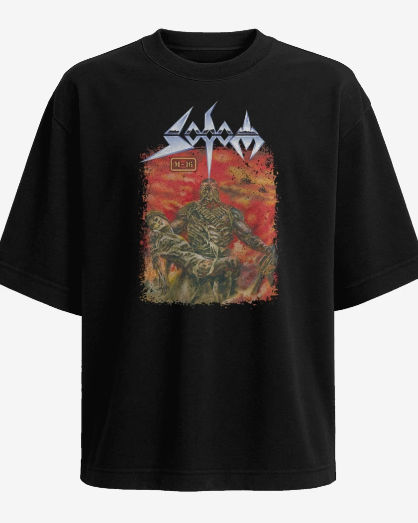 Polera Oversize Negro de Sodom M16