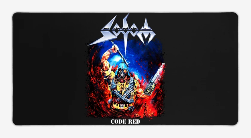 Mouse pad Gamer Negro de Sodom Code Red