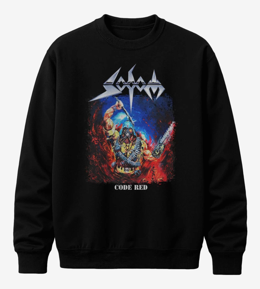 Poleron polo Negro de Sodom Code Red