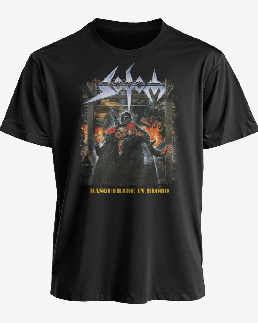 Polera premium Negro de Sodom Masquerade in Blood