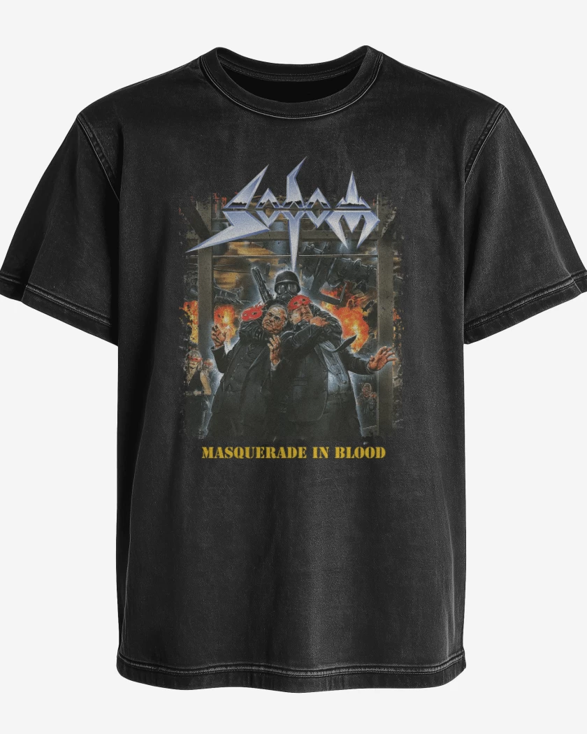 Polera desgastada Sodom Masquerade in Blood