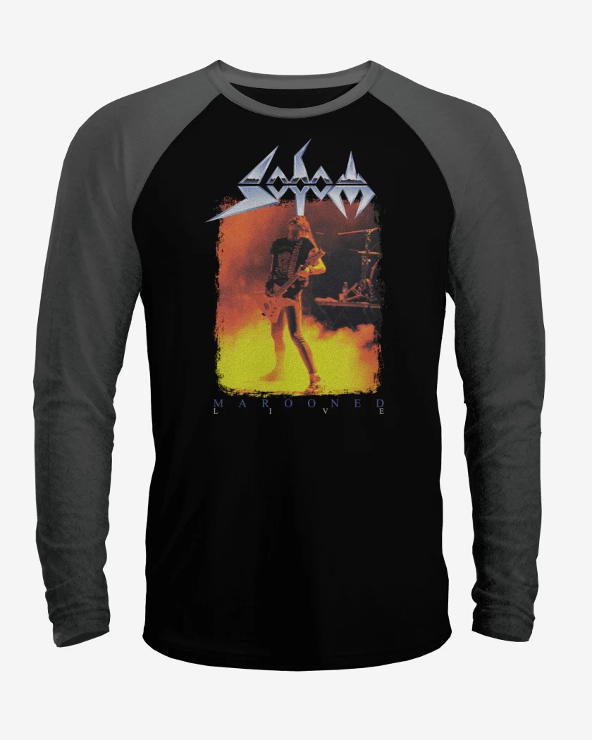 Polera Raglan Sodom Marooned Live