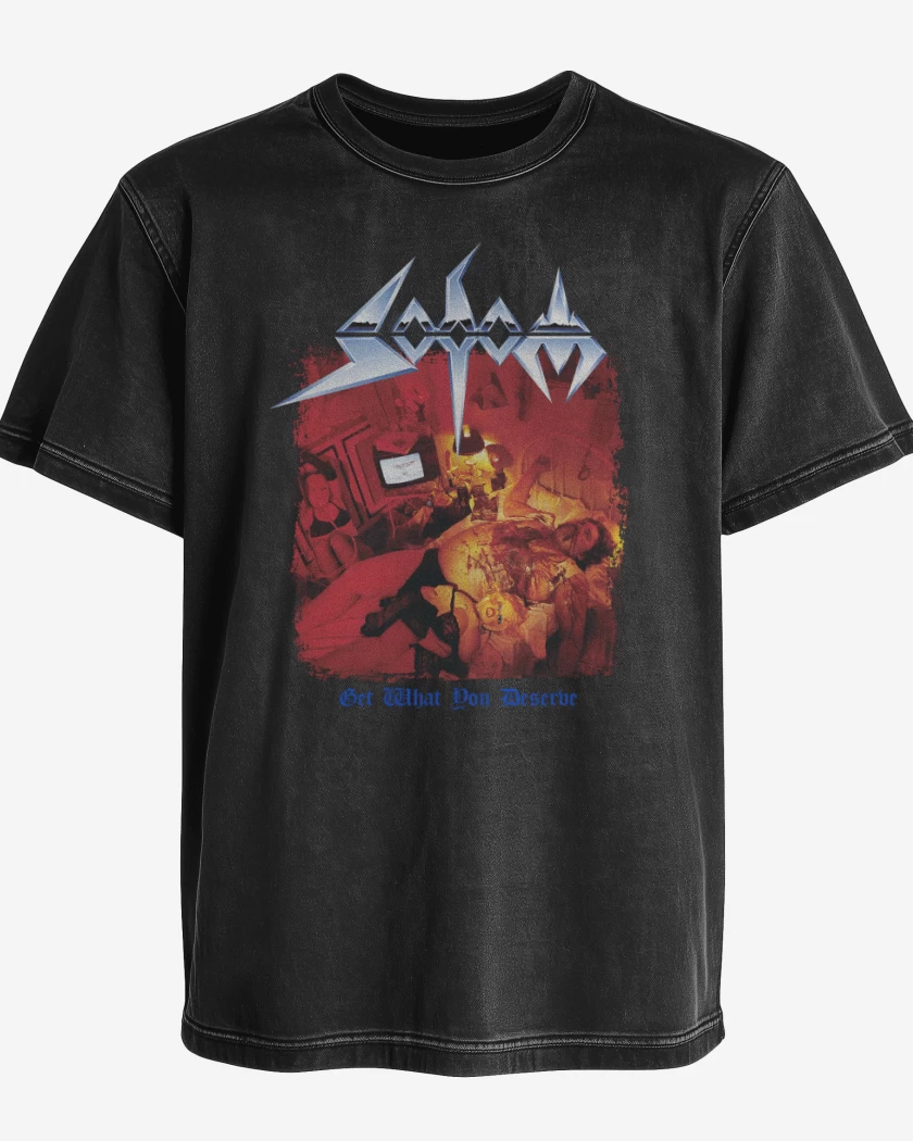 Polera desgastada Sodom Get What You Deserve