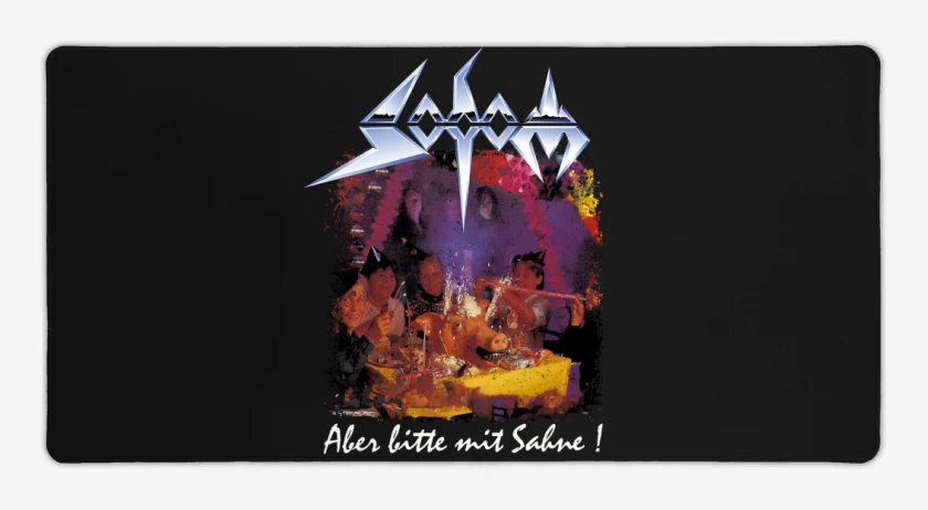 Mouse pad Gamer Negro de Sodom Aber Bitte Mit Sahne