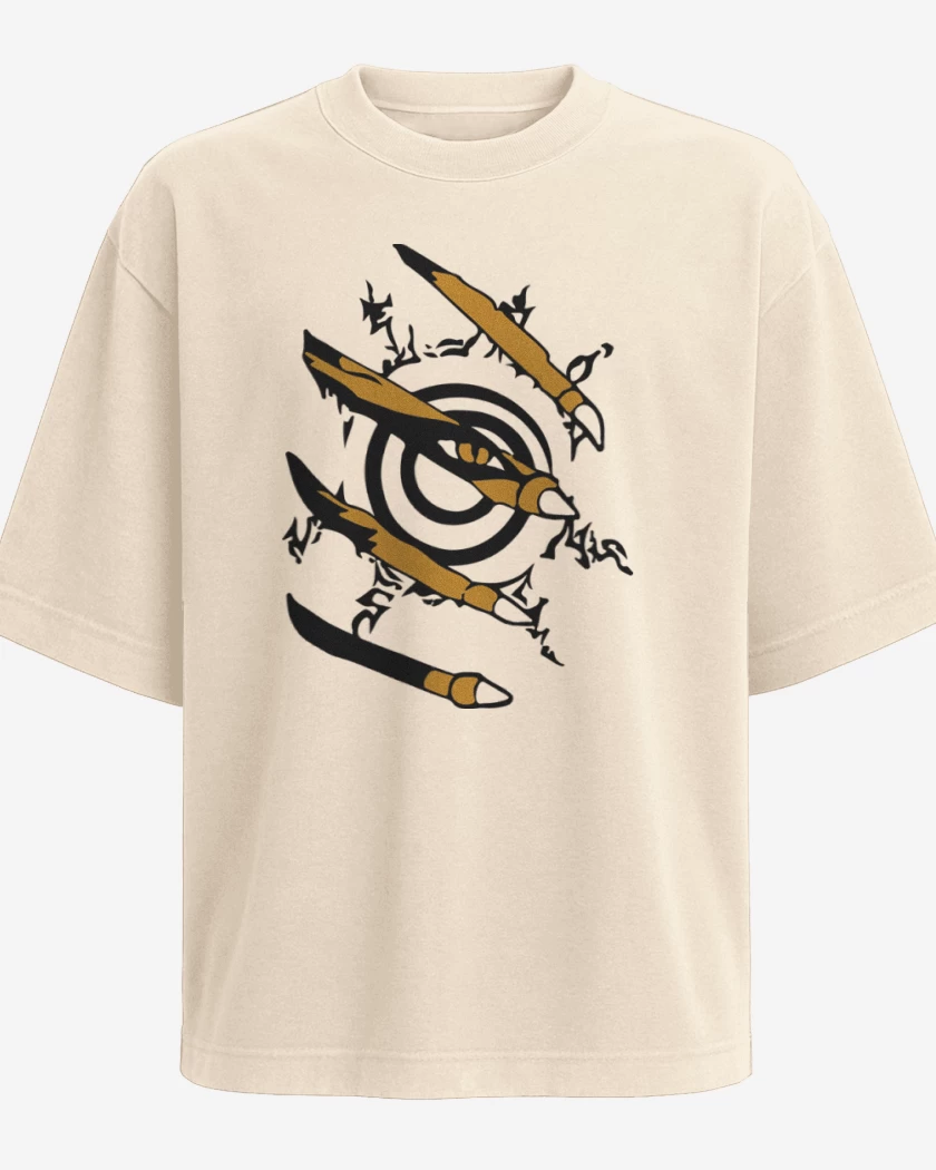 Polera Oversize Beige de Naruto 2
