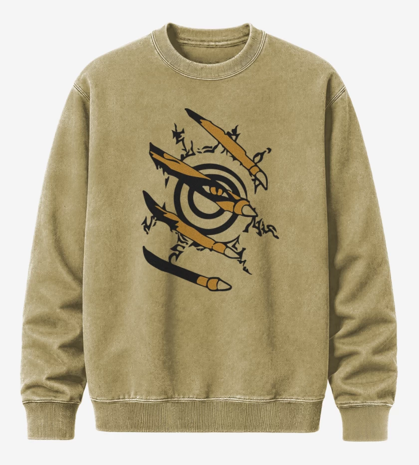 Poleron Polo Acid Wash Beige de Naruto 2