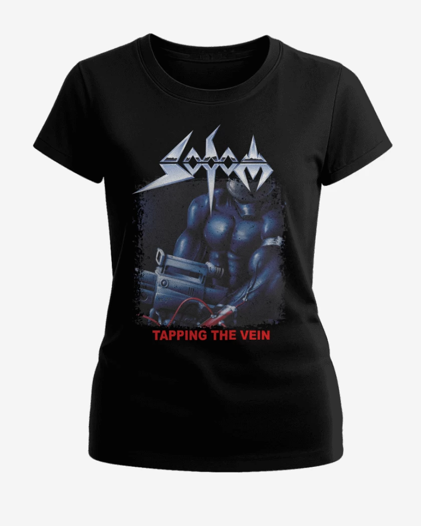 Polera de Mujer Negro de Sodom Tapping The Vein