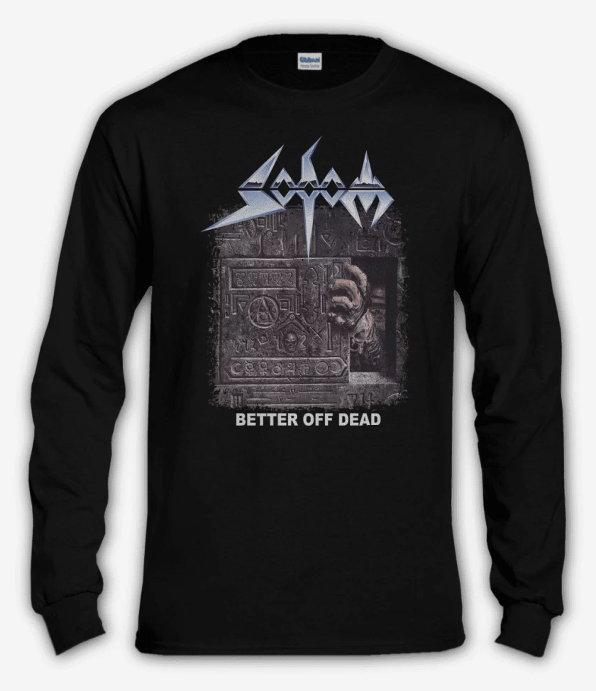 Polera manga larga Negro de Sodom Better Off Dead