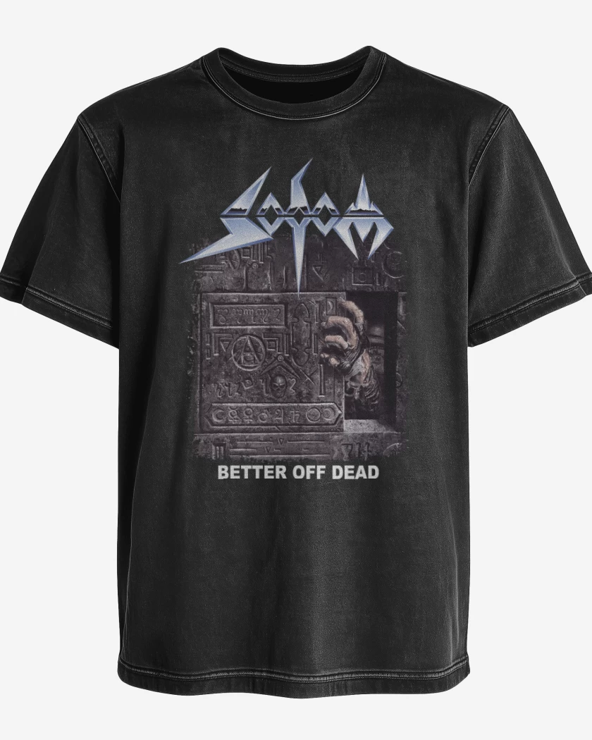 Polera desgastada Sodom Better Off Dead