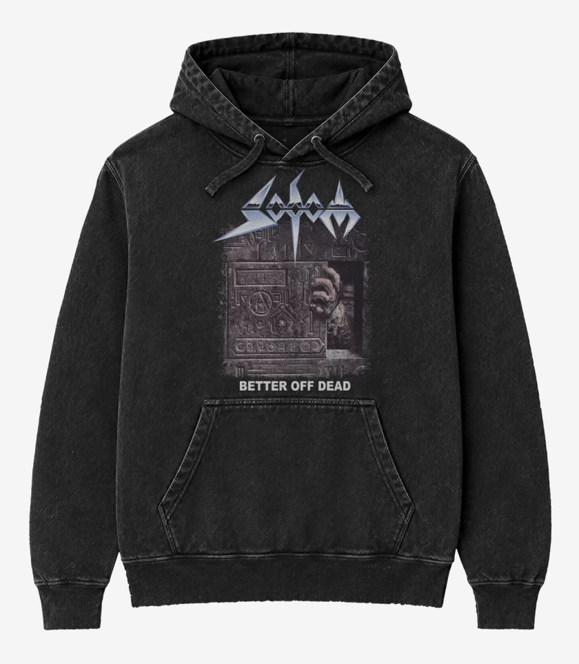 Poleron Canguro Acid Wash Sodom Better Off Dead