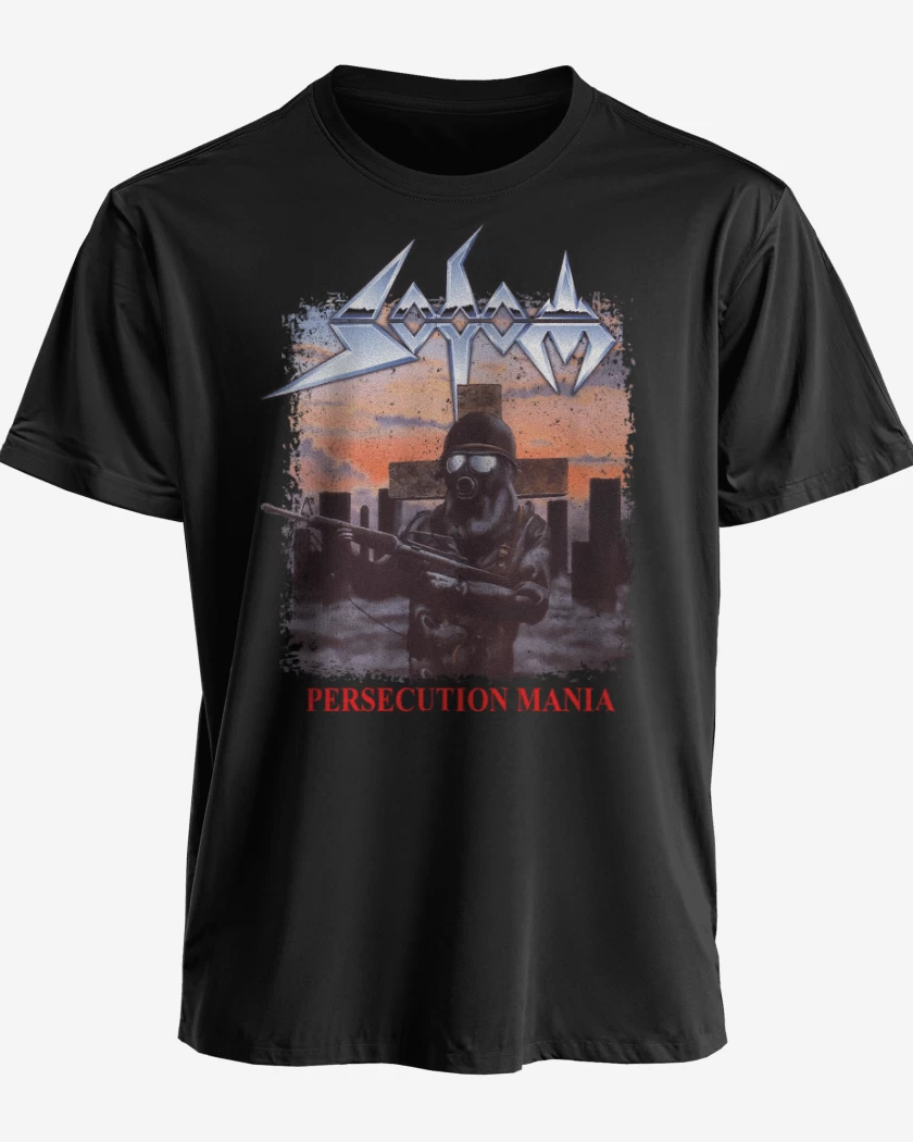 Polera premium Negro de Sodom Persecution Mania