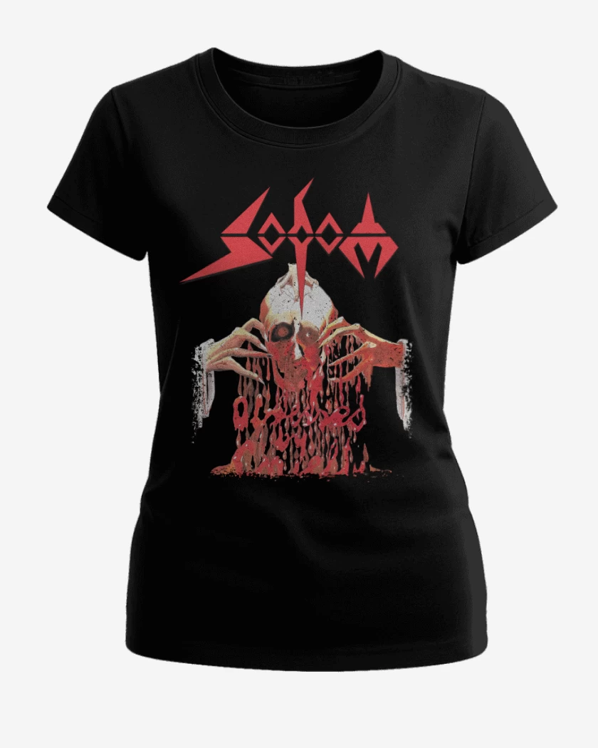 Polera de Mujer Negro de Sodom Obsessed by Cruelty