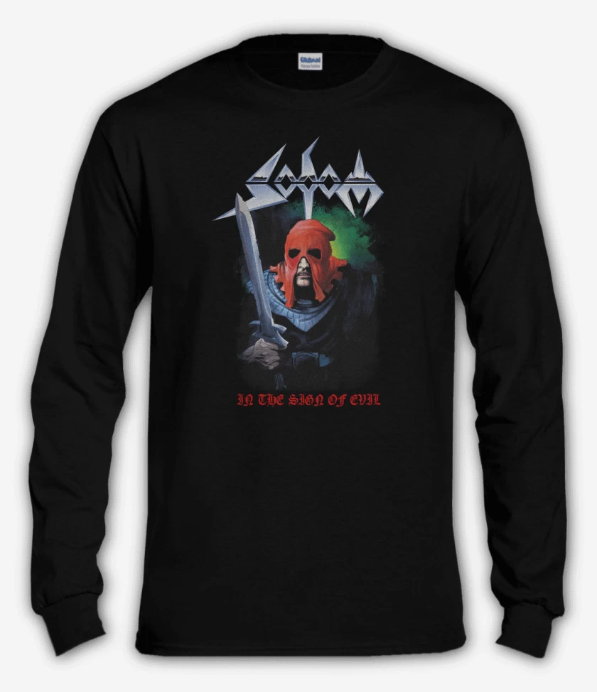 Polera manga larga Sodom In The Sign of Evil