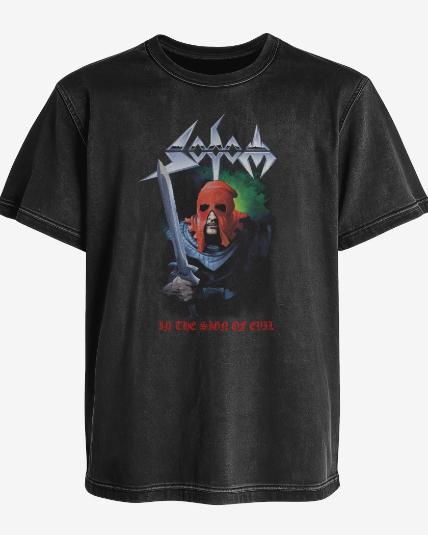Polera desgastada Sodom In The Sign of Evil