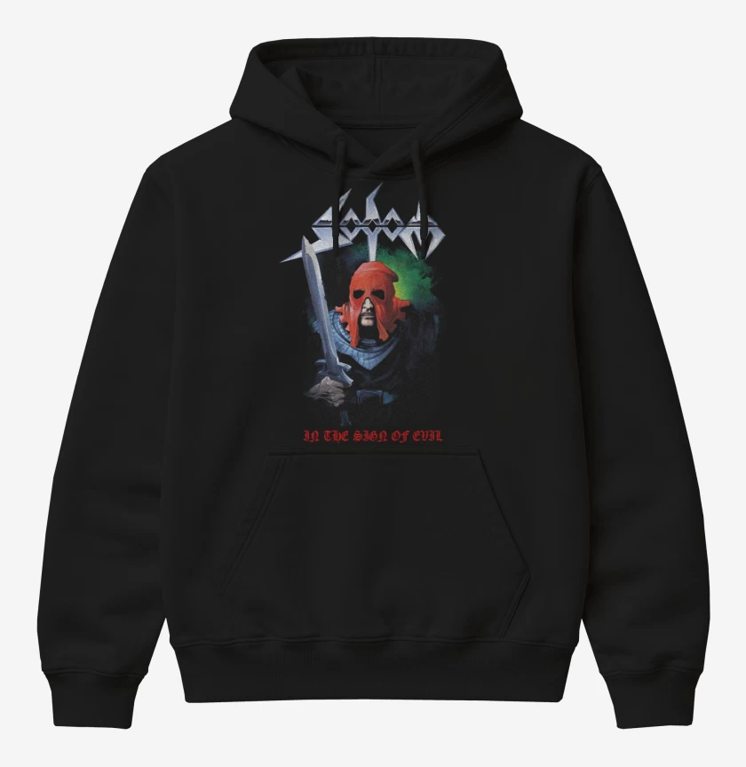 Poleron Canguro básico Sodom In The Sign of Evil