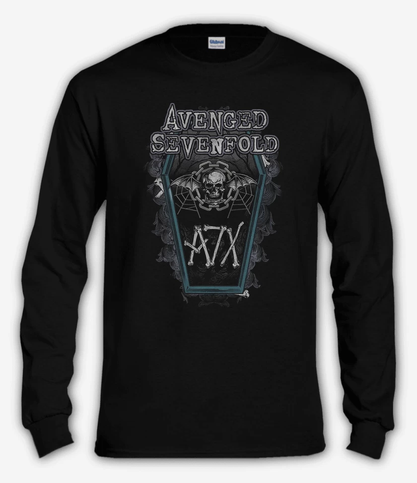 Polera manga larga Negro de A7X 2