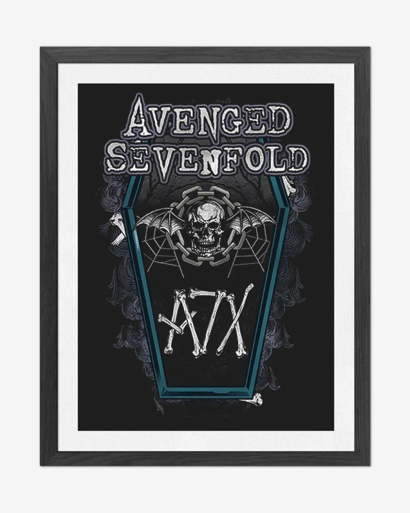 Cuadro decorativo Negro de A7X 2