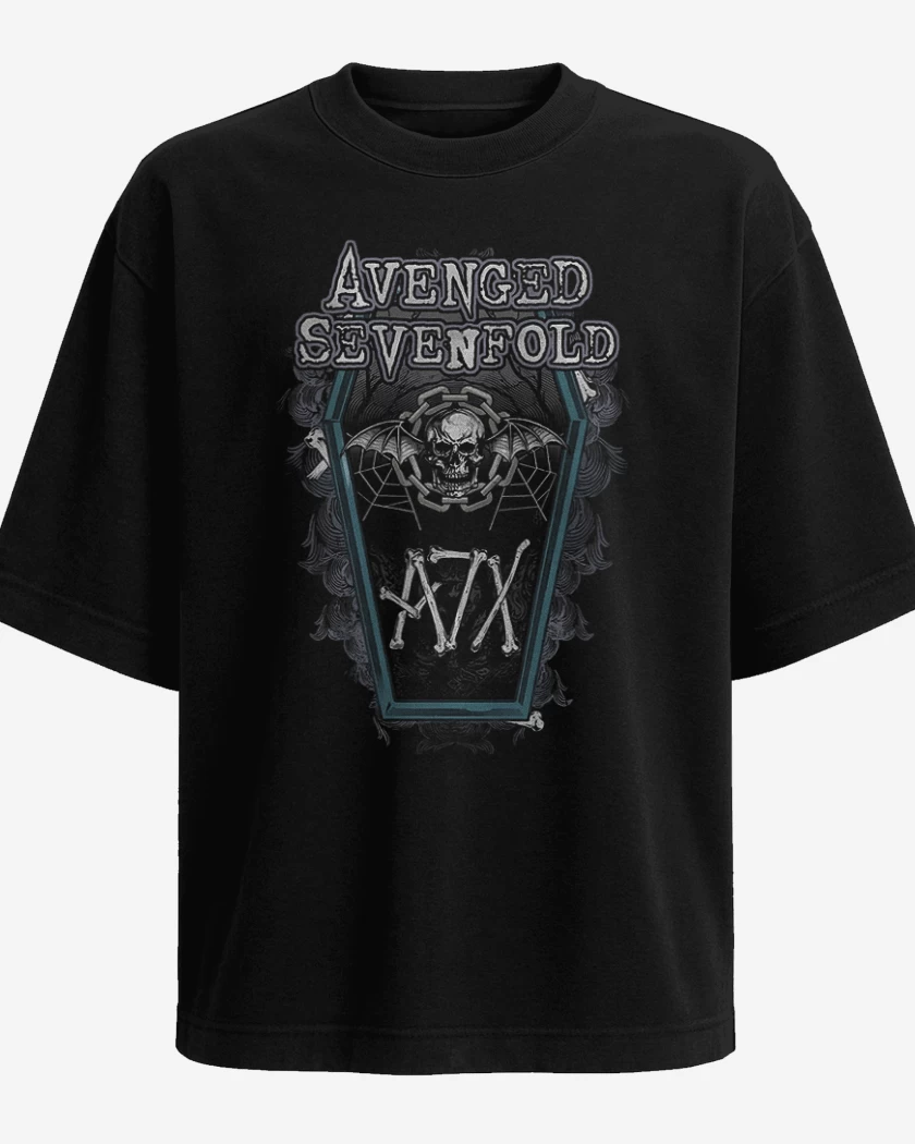 Polera Oversize Negro de A7X 2