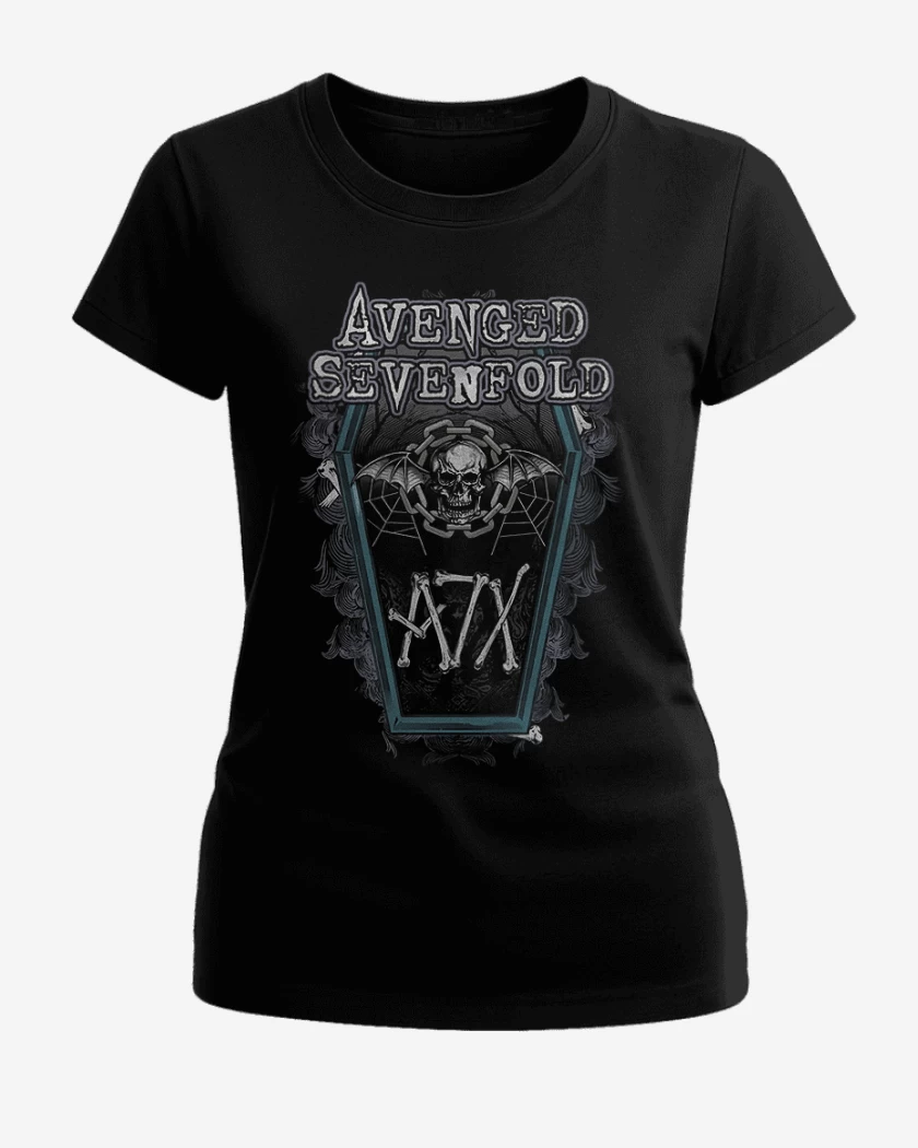 Polera de Mujer Negro de A7X 2