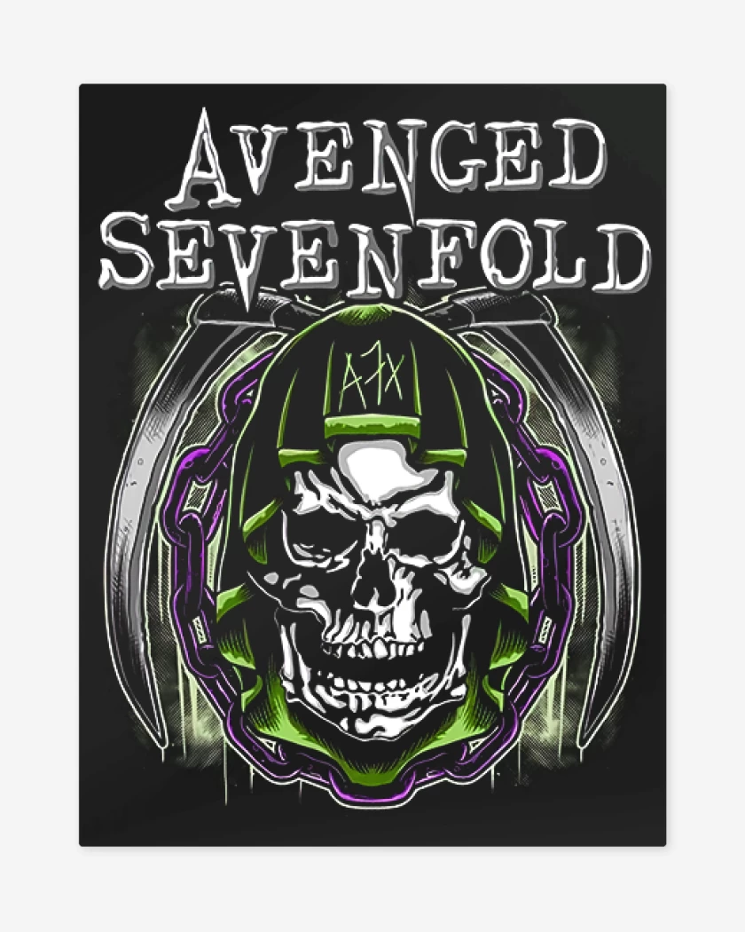 Print metalico A7X 3