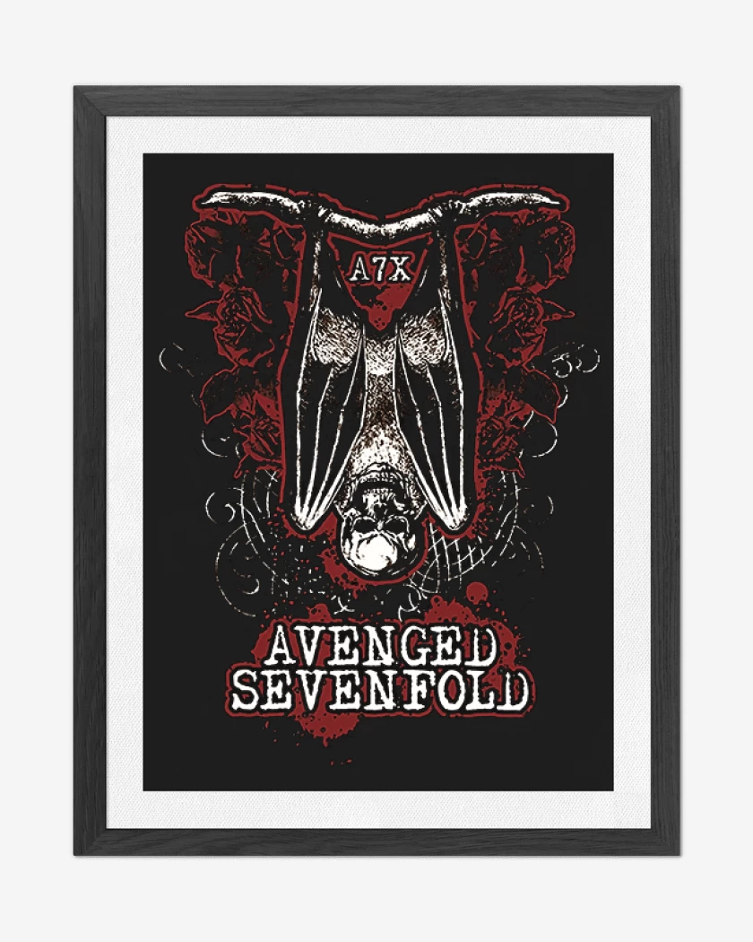Cuadro decorativo Negro de A7X 4