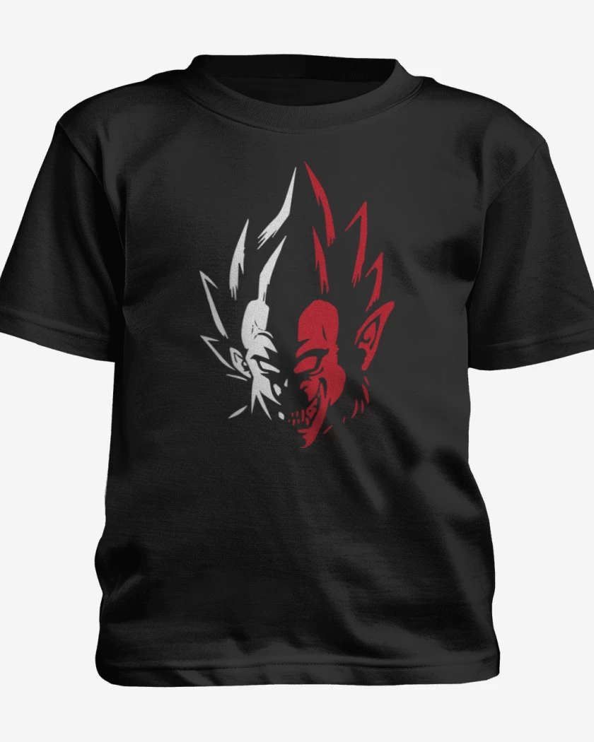 Polera de niño Negro de Vegeta mono