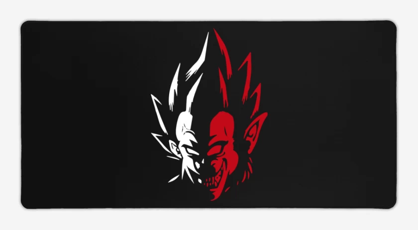 Mouse pad Gamer Negro de Vegeta mono