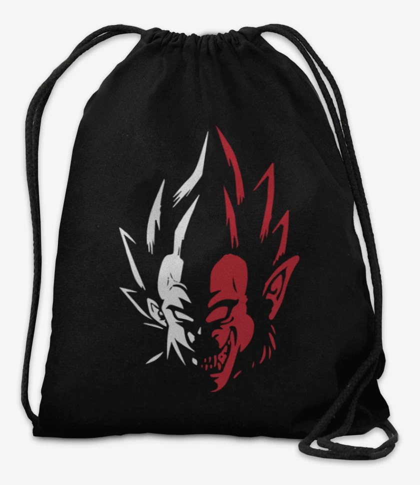 Mochila Negro de Vegeta mono