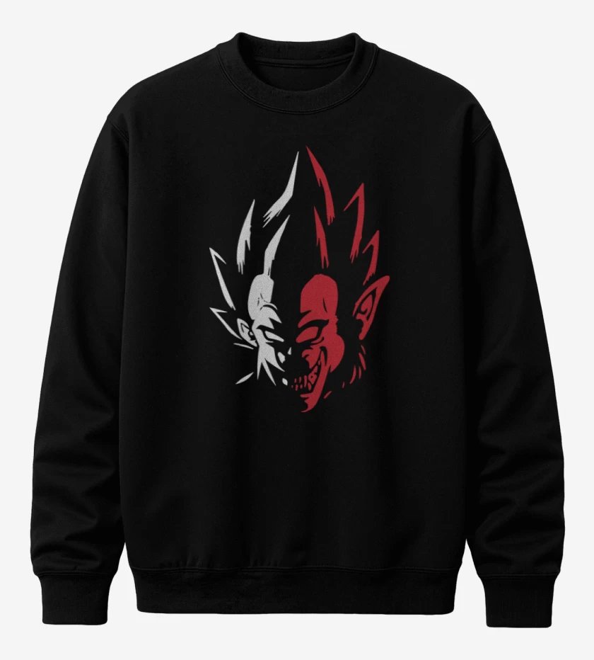 Poleron polo Negro de Vegeta mono
