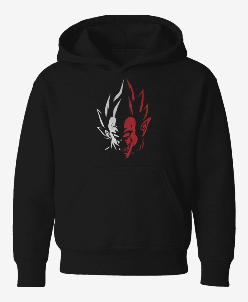 Poleron de niño Negro de Vegeta mono
