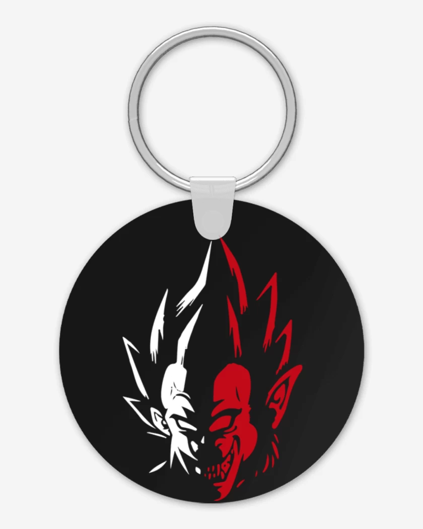 Llavero Negro de Vegeta mono
