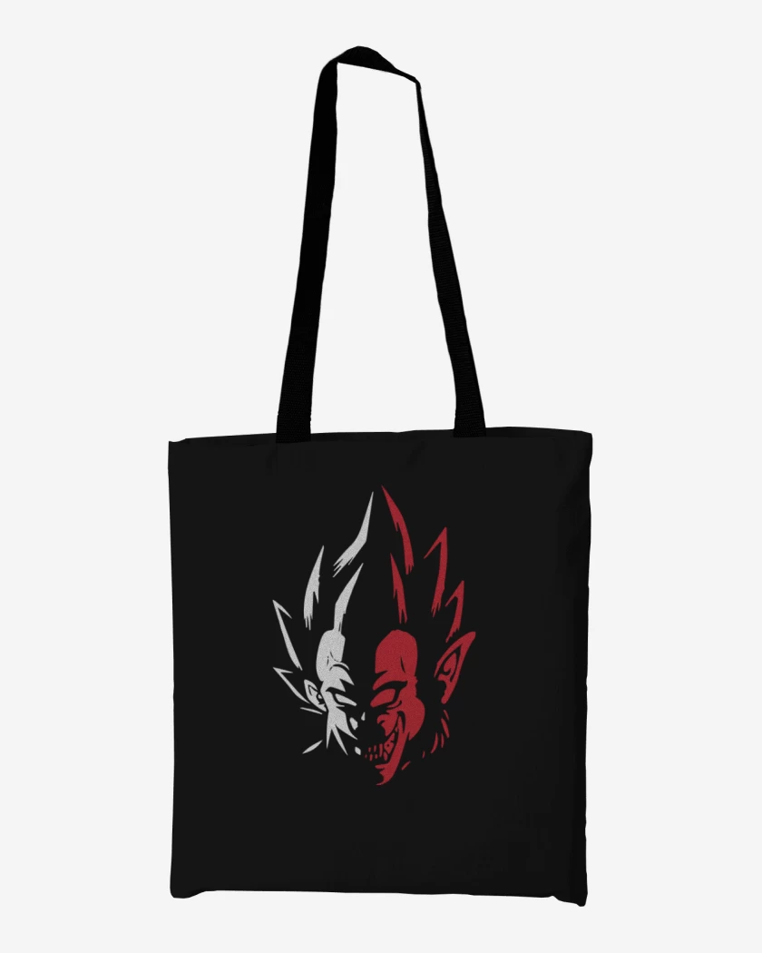 Totebag Negro de Vegeta mono