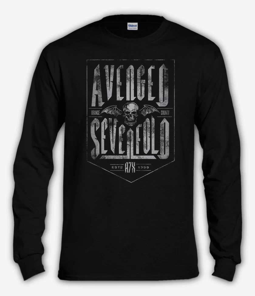 Polera manga larga Negro de A7X 5