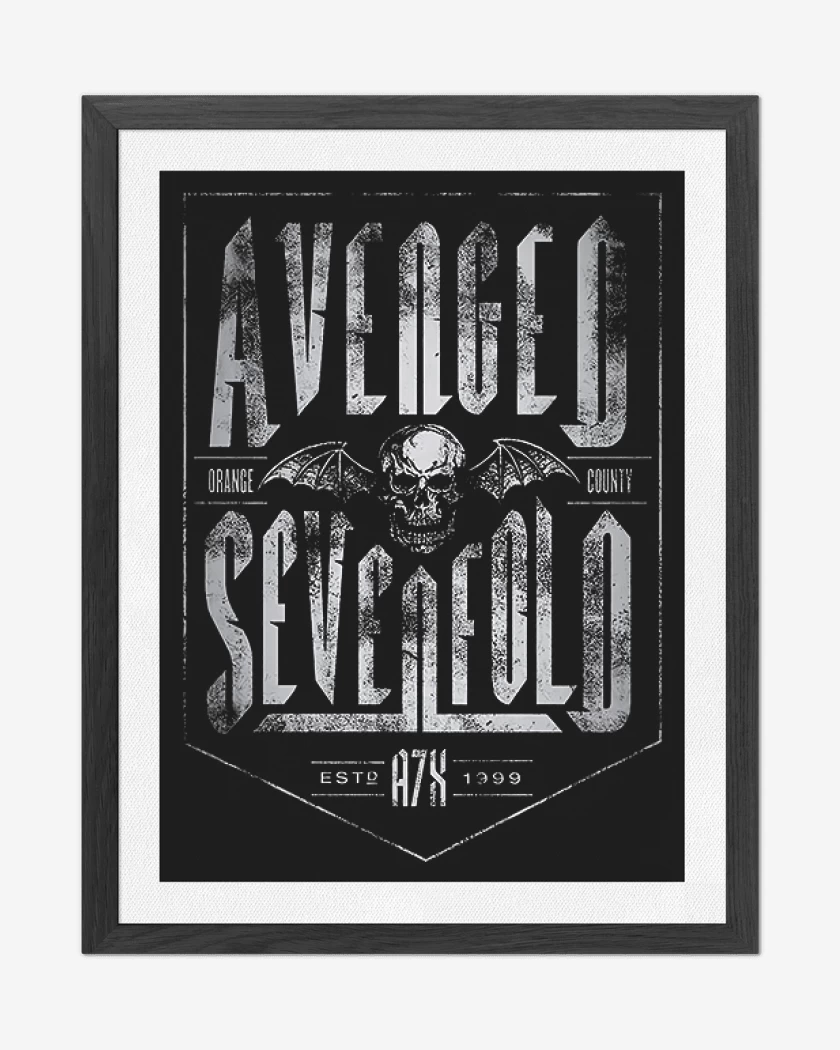 Cuadro decorativo Negro de A7X 5