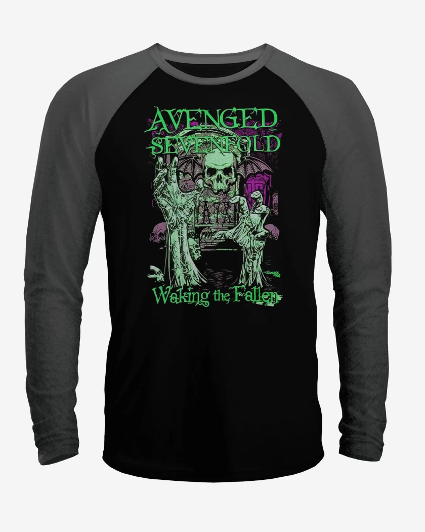 Polera Raglan a7x waking the fallen
