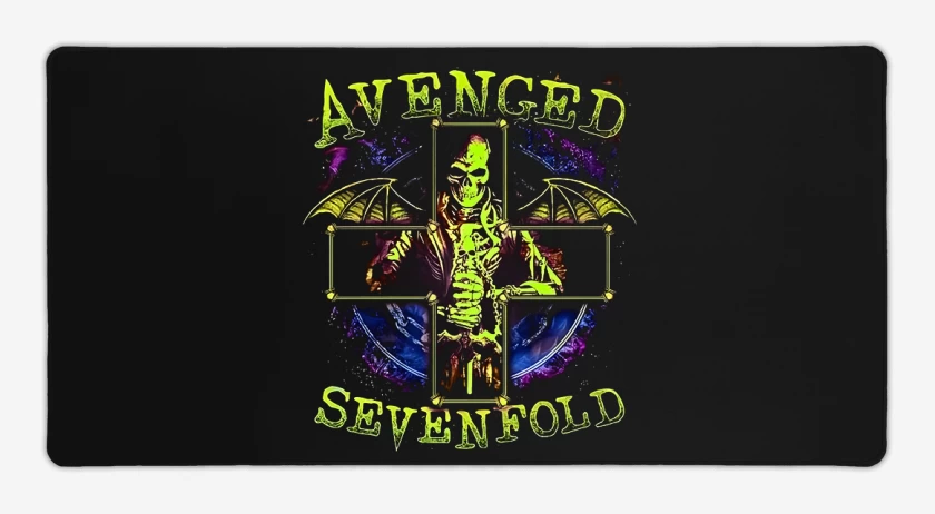Mouse pad Gamer Negro de Avenged 7 x