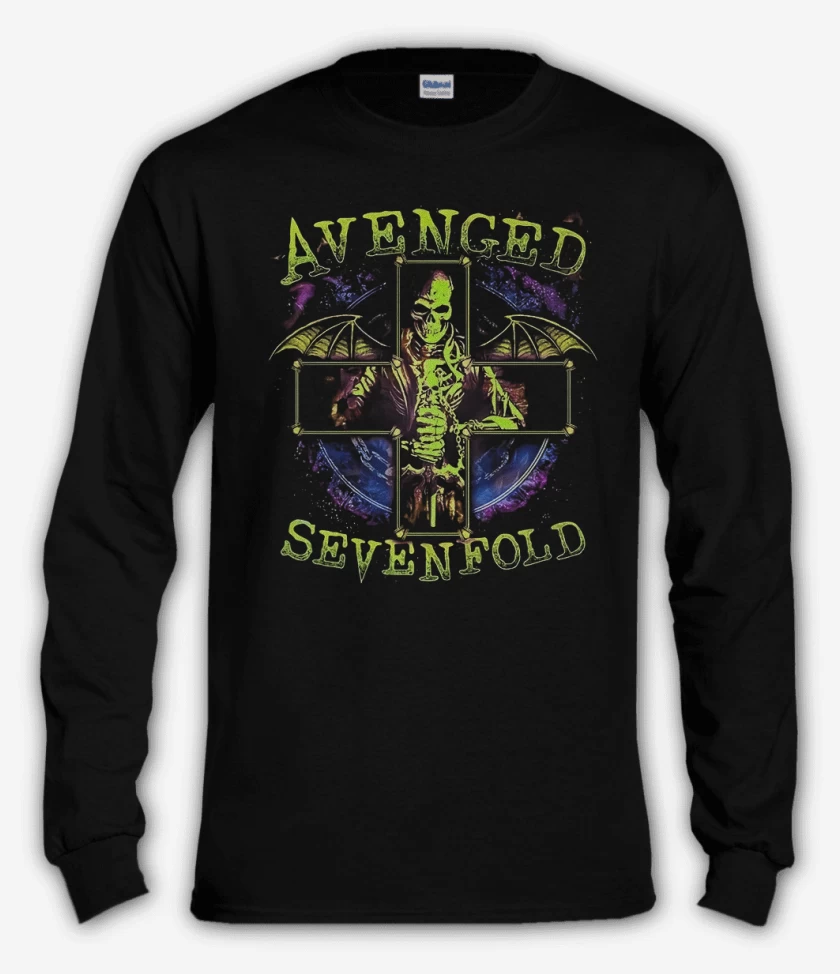 Polera manga larga Negro de Avenged 7 x