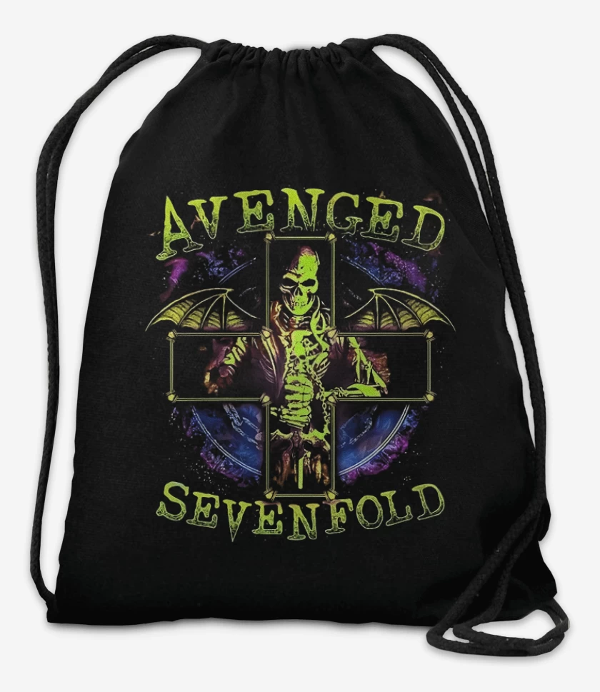 Mochila Negro de Avenged 7 x