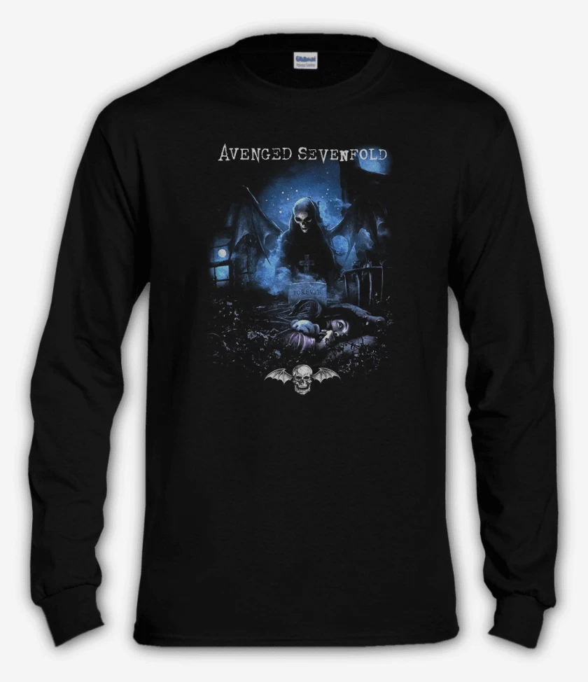 Polera manga larga Negro de Avenged sevenfold Nightmare