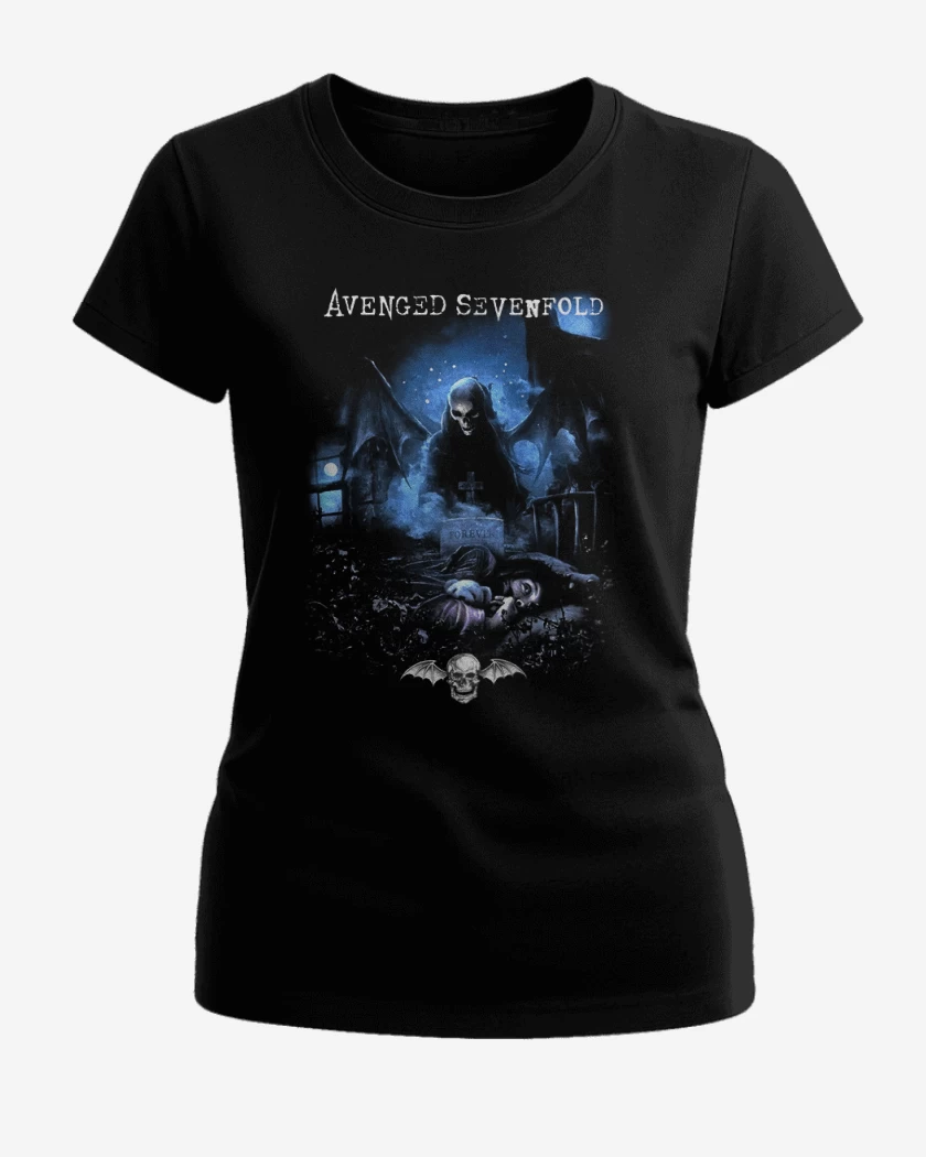 Polera de Mujer Negro de Avenged sevenfold Nightmare