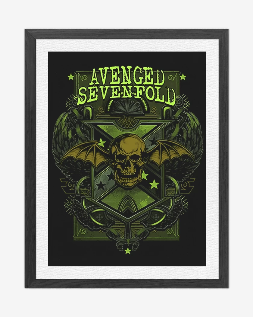 Cuadro decorativo Negro de Avenged sevenfold 3