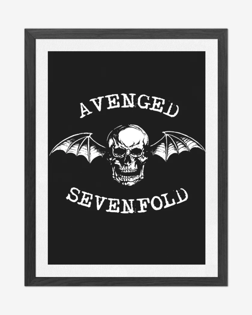 Cuadro decorativo Negro de Avenged sevenfold 5
