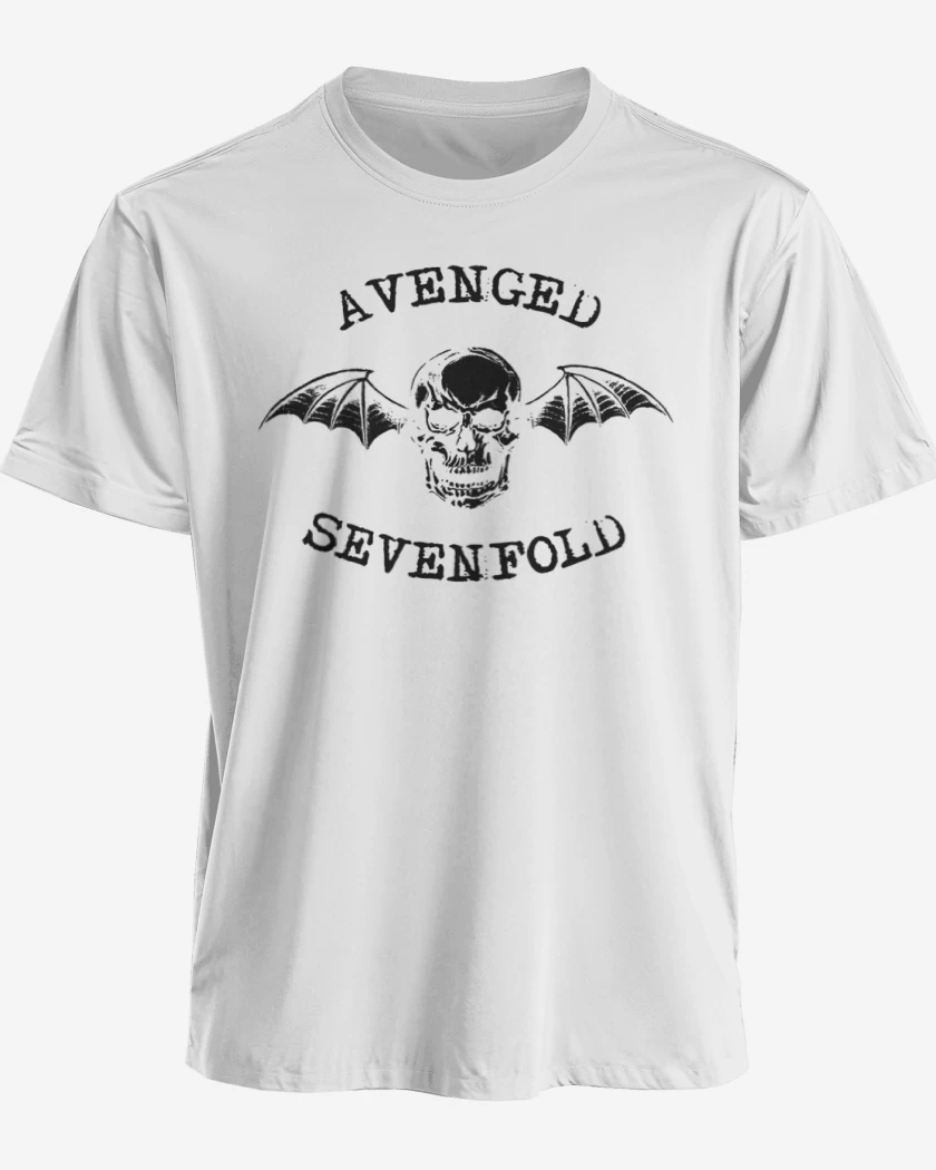 Polera premium Blanco de Avenged sevenfold 6 