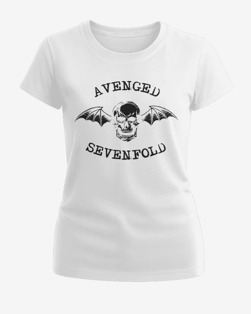 Polera de Mujer Blanco de Avenged sevenfold 6 